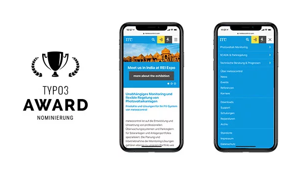 Typo3 Award Nominierung meteocontrol