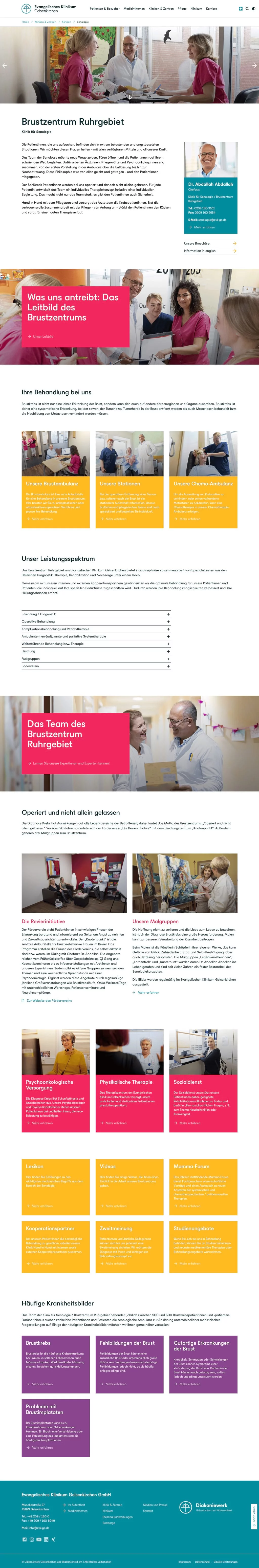 Klinikum Webseite Gelsenkirchen