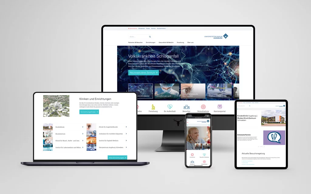 relaunch-klinikum-augsburg Responsive Ansicht Klinikum Augsburg