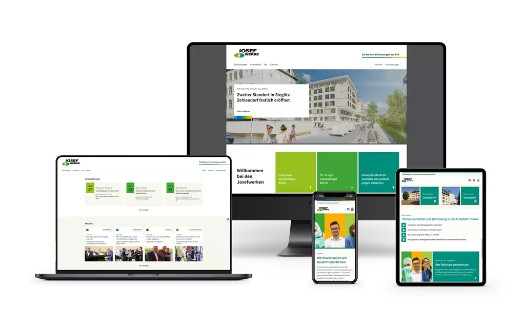Website Josefwerke Berlin Josefwerke Berlin Klink Einrichtungen Website