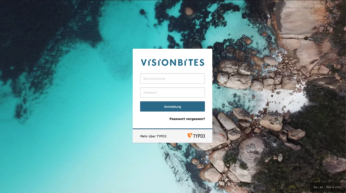 TYPO3 Login-Screen anpassen TYPO3 Login-Screen anpassen