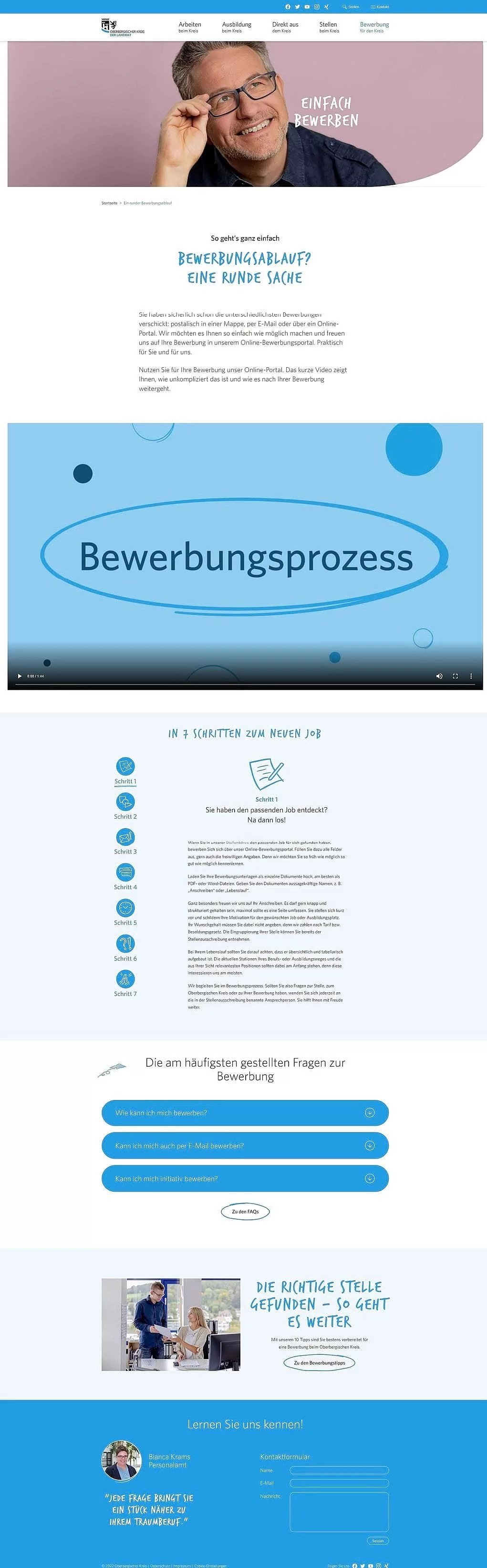 OBK bewerben beim Kreis Unterseite bewerben beim Kreis